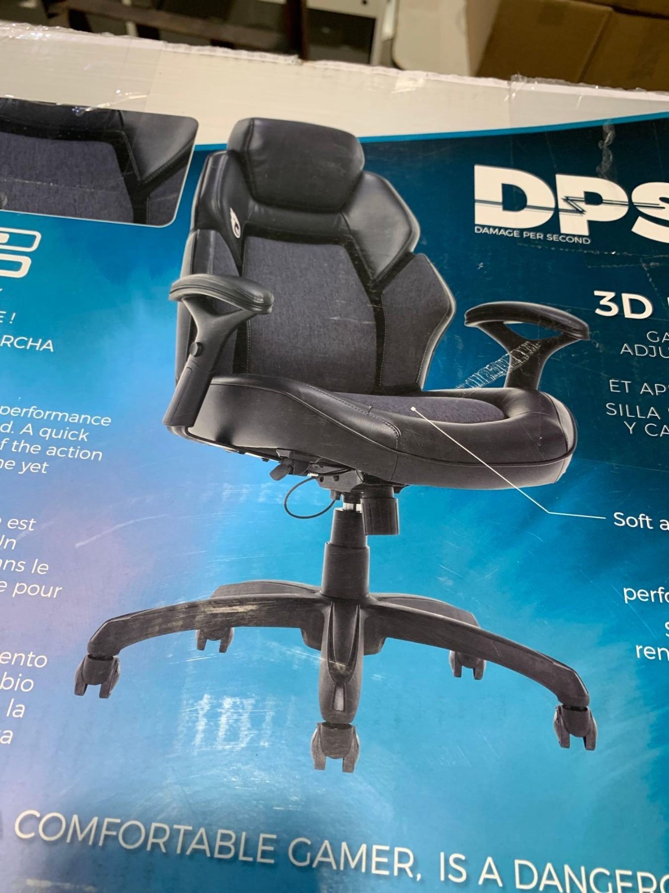 New DPS 3D Insight Gaming Chair with Adjustable Headrest - A D Auction