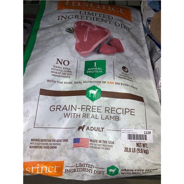 Instinct Limited Ingredient, Grain Free Beef Dog Kibble 20Lbs