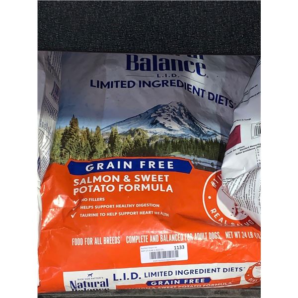 Natural Balance Limited Ingredient, Grain Free Sal mon & Sweet Potato Dog Kibble 24 Lbs