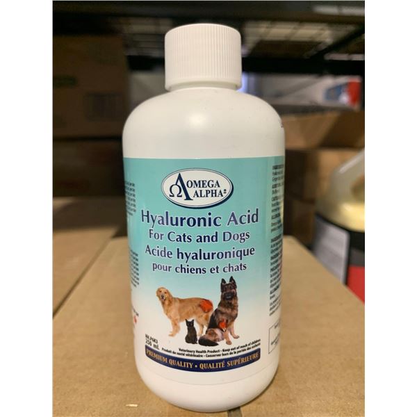 Omega Alpha Hyaluronic Acid Supplement for Cats & Dogs Lot of 12x250ml