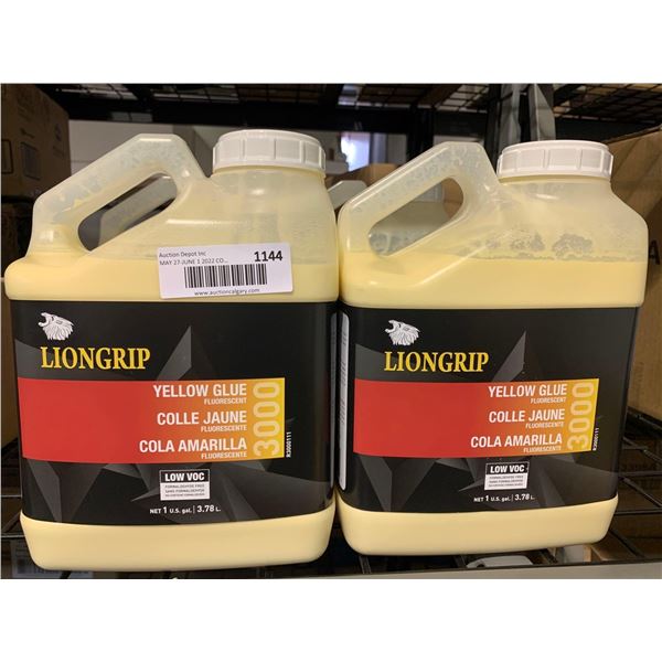 Liongrip Yellow Glue - Fluorescent 3000 Lot of 2x3.78L