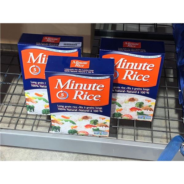 Minute Rice Long Grain Rice - Lot of 3 X 1.4Kg