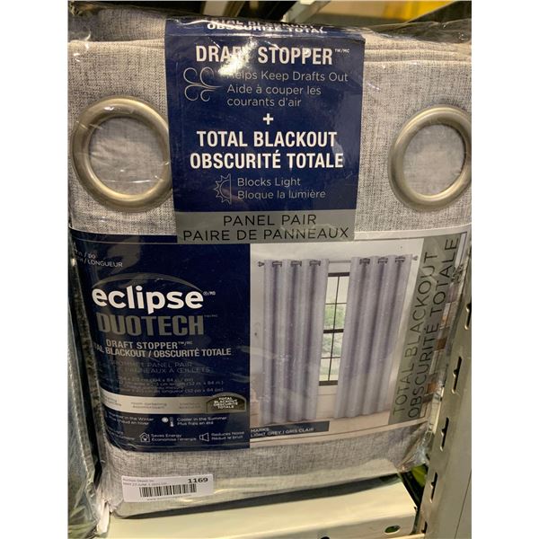 New Eclipse Duotech Draft Stopper Blackout Curtain Set - Pack of Curtains
