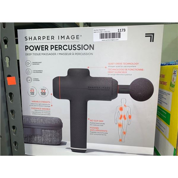 New Sharper Image Power Precision Rechargeable Deep Tissue Massager with carry case