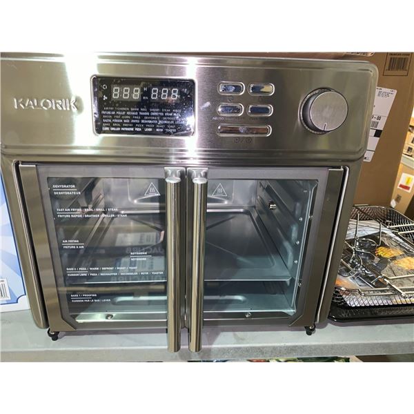 New out of Box - Kalorik MAXX Digital Air Fryer Oven with Accessory Set - AFO 46045-SS - 26 QT Capac