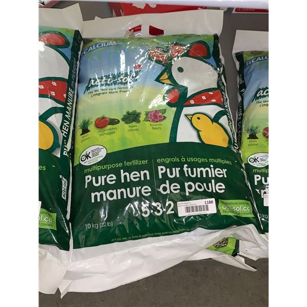 Acti-Sol Fertilizer- Pure Hen Manure Multipurpose 10kg