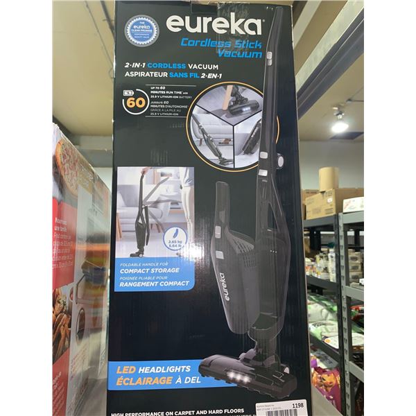 Eureka Cordless 2in1 Stick Vacuum with Foldable Handle - 60 Min Run time