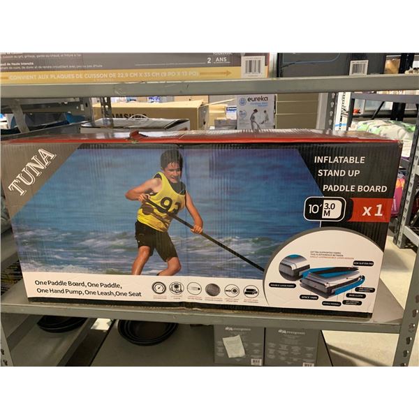 New Tuna 10' Inflatable Paddle Board with One Paddle - Orange & White