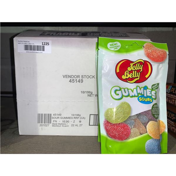 Jelly Belly Gummies Sours-  Lot of 10 x 198g