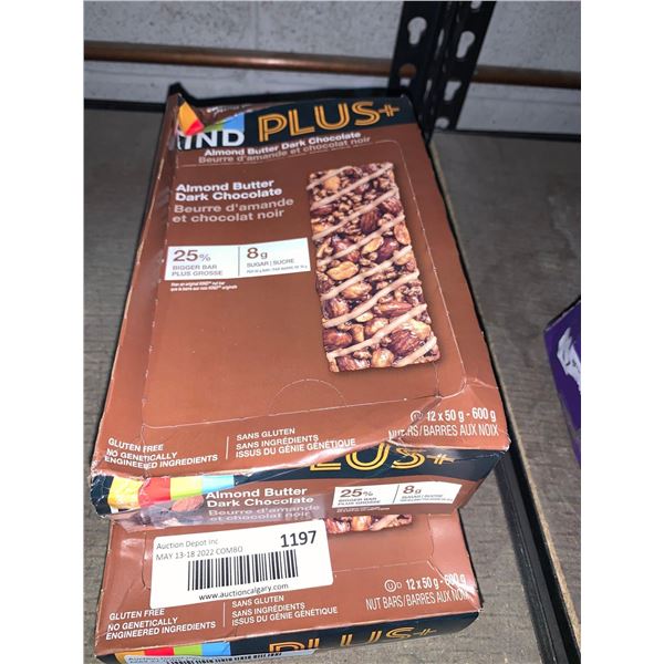 Kind Plus Almond Butter dark Chocolate Lot of 2 - 12 x 50g