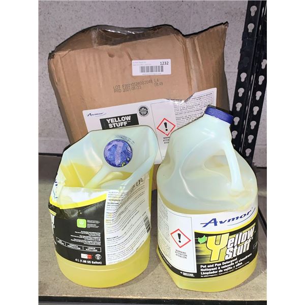Avmor Yellow Stuff - Pot & Pan Detergent 4X 4L