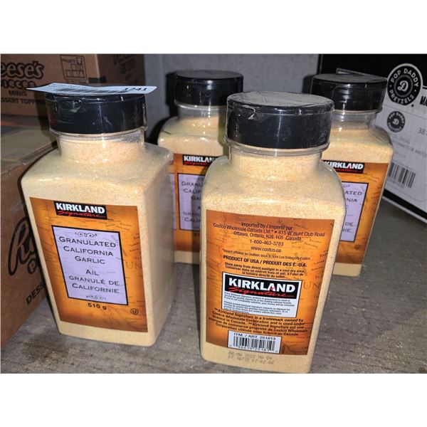 Kirkland Granulated Garlic Lot of 4 X 510g