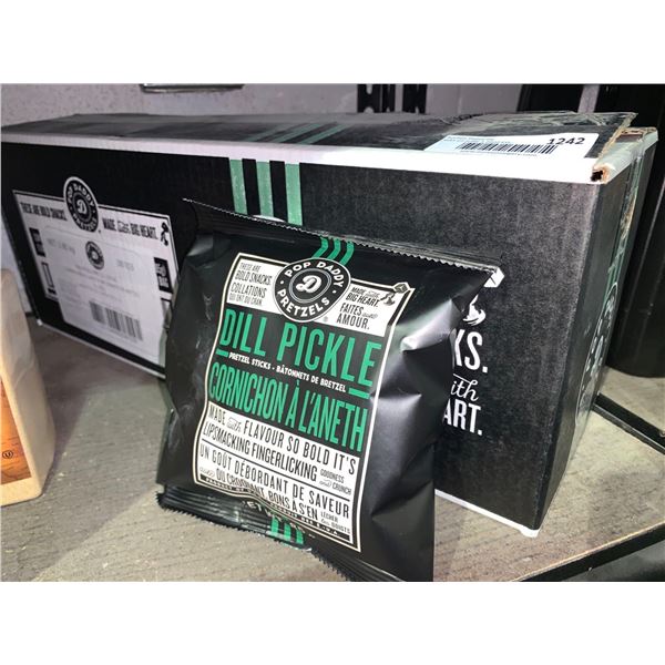Pop Daddy Dill Pickle Pretzel Sticks - Lot of 15 x 85g