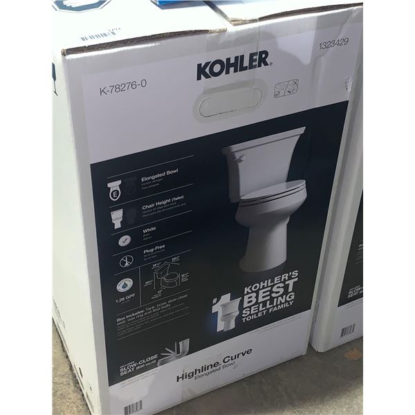 New Kohler, Highline Curve Elongated Bowl Toilet
