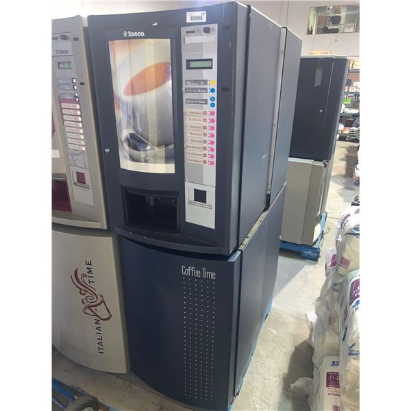 Saeco 8P "Coffee Time" Hot Drink Vending Machine- in from a closed coin operated company includes ke