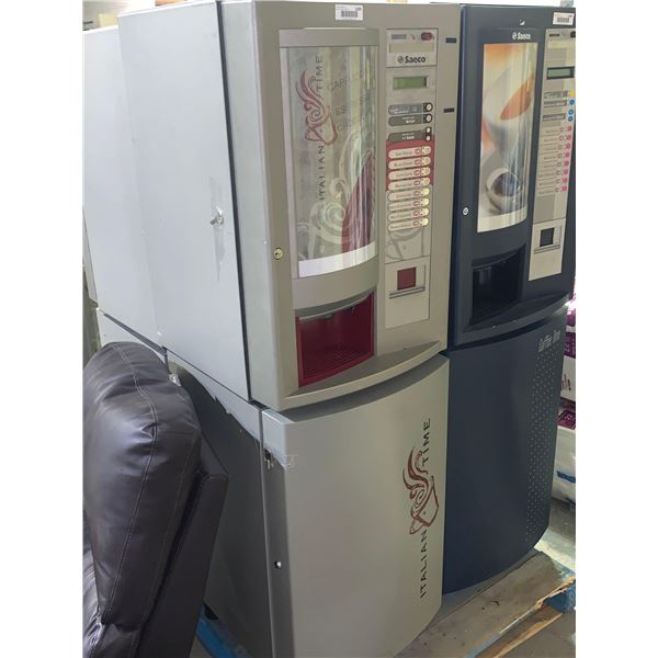 Saeco "Italian Time" Hot Drink Vending Machine- in from a closed coin operated company includes key