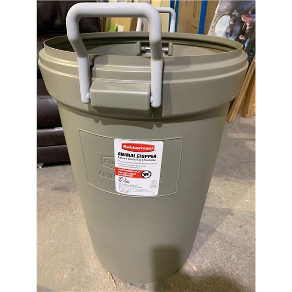 New Rubbermaid Animal Stopper Refuse Container 121L/32 Gal - NO LID