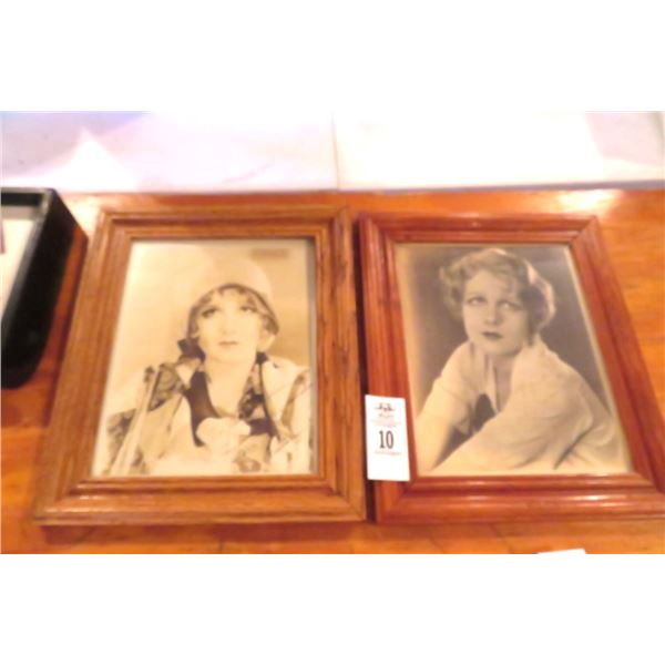 Framed Vintage Autographed Celebrity Photos (2)