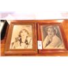 Image 1 : Framed Vintage Autographed Celebrity Photos (2)