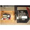 Image 1 : Lot of Crate & Mason Jars