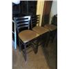 Image 1 : 8-Metal Padded Tan Fabric Seat Bar Stools - 8 X $
