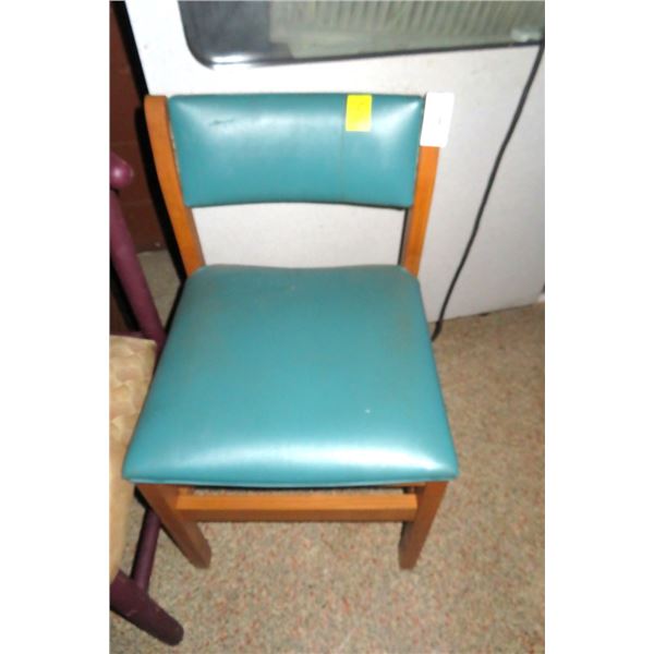 5-Green Padded Chairs - 5 X $