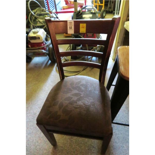 52-Padded Vine Motif Ladderback Chairs - 52 X $