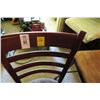 Image 2 : 52-Padded Vine Motif Ladderback Chairs - 52 X $