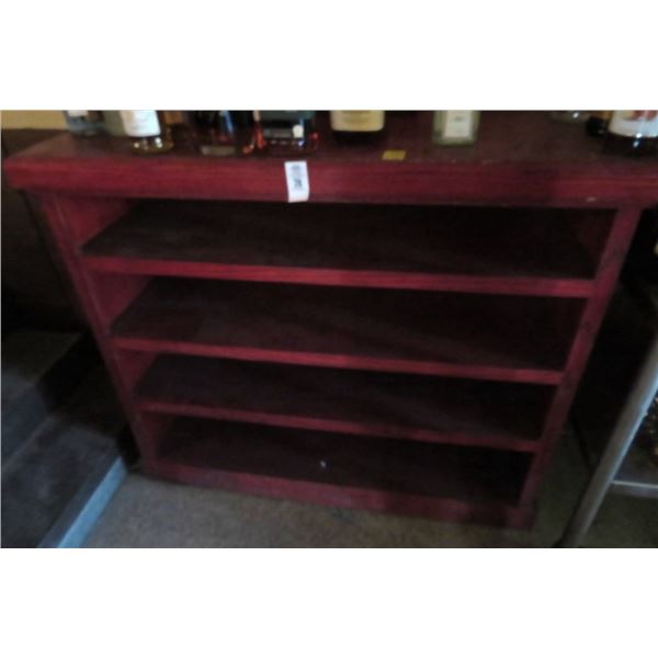 Mahogany 4 Shelf Cabinet