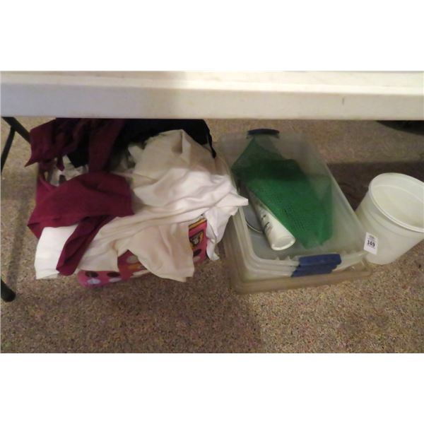 Linens & Storage Tubs