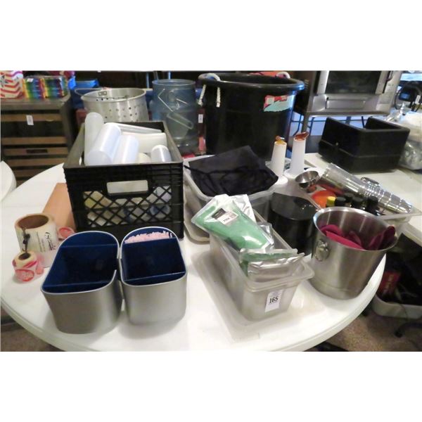 Lot of Mixers, Bags, S & P Shakers