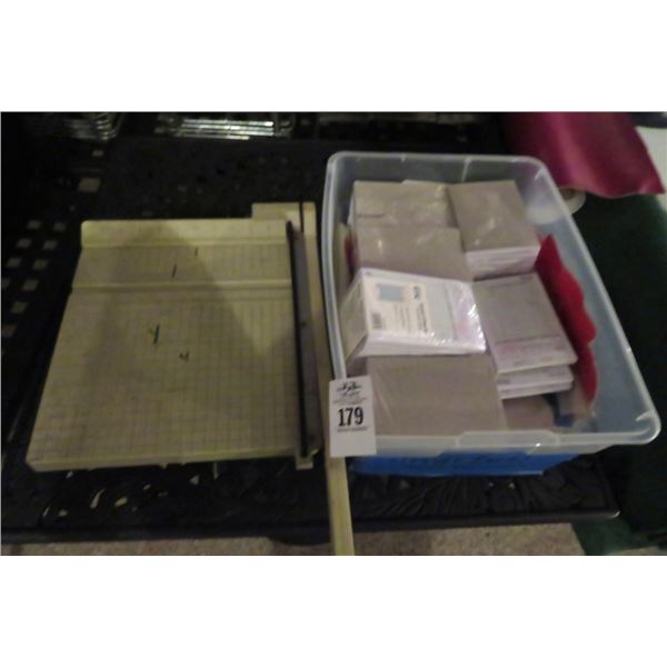 Lot of Guest Checks & Paper Cutter