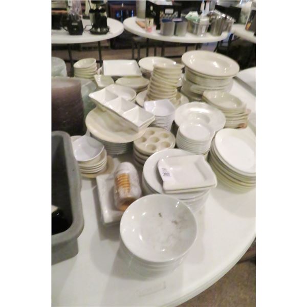 Lot of Bone White China