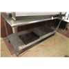 Image 1 : S/S 6' Bullnose Table w/Undershelf