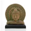 Image 1 : Hand Formed Sandstone Buddha Bust  (CLB-176)