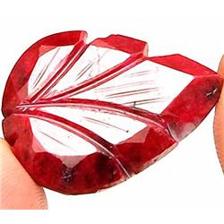 75 Cts Pigeon Blood Red Natural Carved African Ruby RETAIL $5000 (GEM-2784)