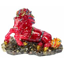 400ct.  Mustang Figure Statue Fancy Sapphire RETAIL $950 (GEM-2901)