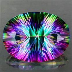 21.3ct.  TOP GRADE Blazing Color Mystic Topaz RETAIL $2100 (GEM-6000E)