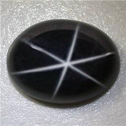 .87ct. 6 Ray Blue Natural Star Sapphire Oval RETAIL $500 (GEM-2855)
