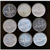 Image 1 : Canada 1935-1949. A Lot of 9 Numismatic Dollars Very Good-Extra Fine
