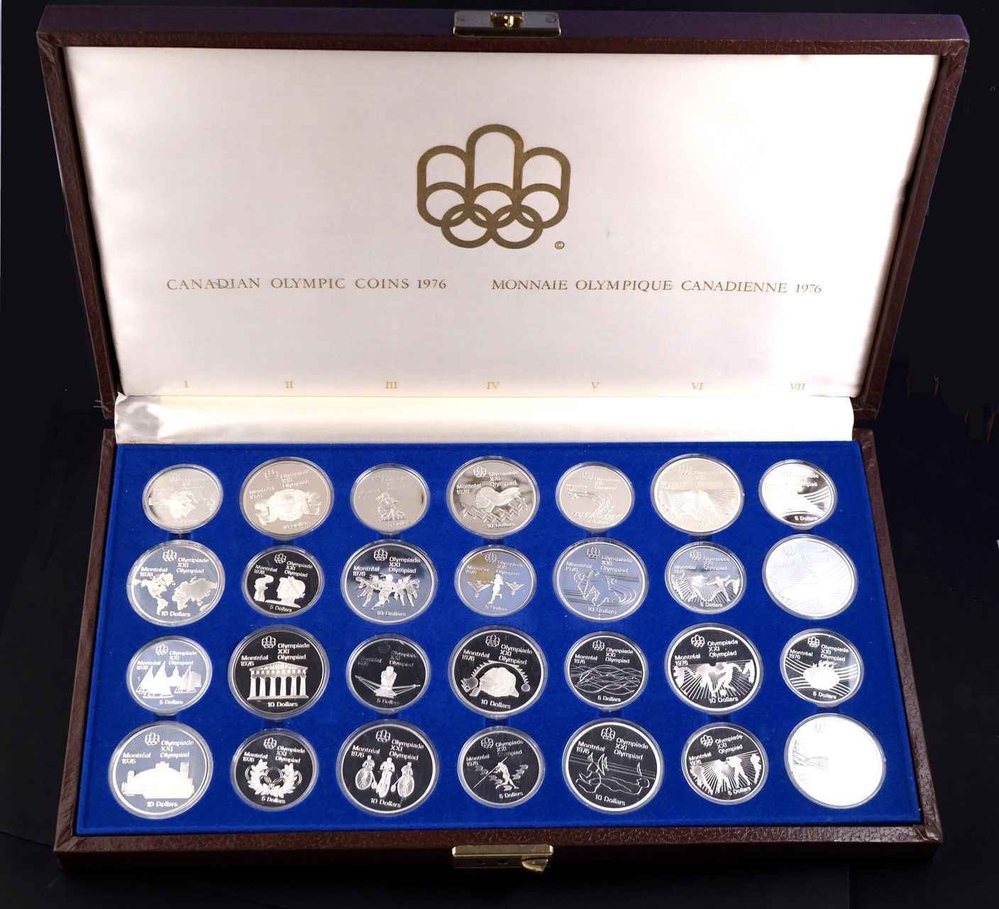 Montreal 1976 Olympic Coin Set Overview Montreal 1976 Olympic Coin Set Overview