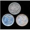 Image 1 : USA $1.00 Morgan 1880-1903. A Lot of 3 Pieces VG-VF