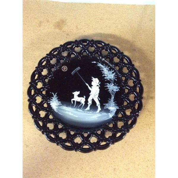 West Moreland handmade glass 9 inches round very