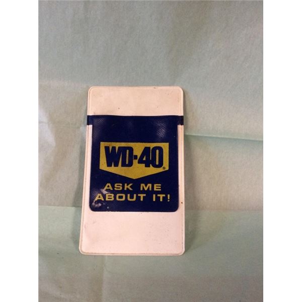 WD 40 promotional pouch WD-40 asked me about it