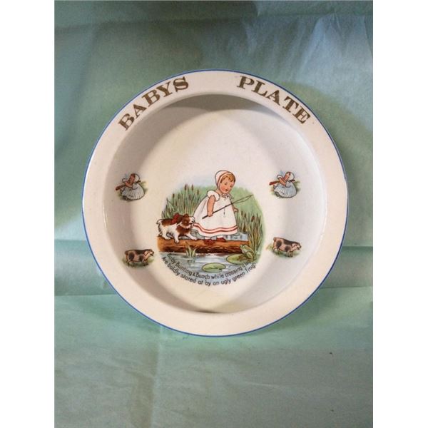 Vintage baby plate