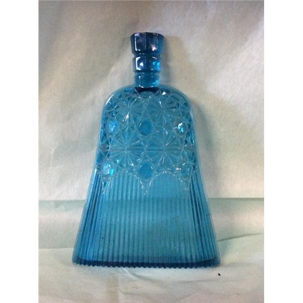 Blue glass candy dish