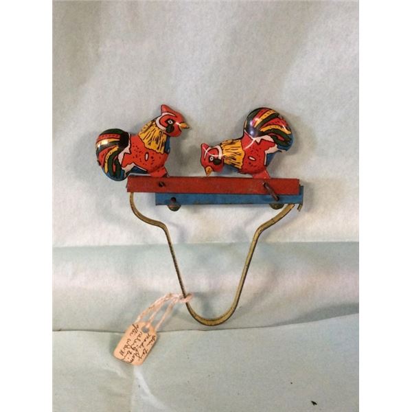 Vintage tin toy made from relief tin after World