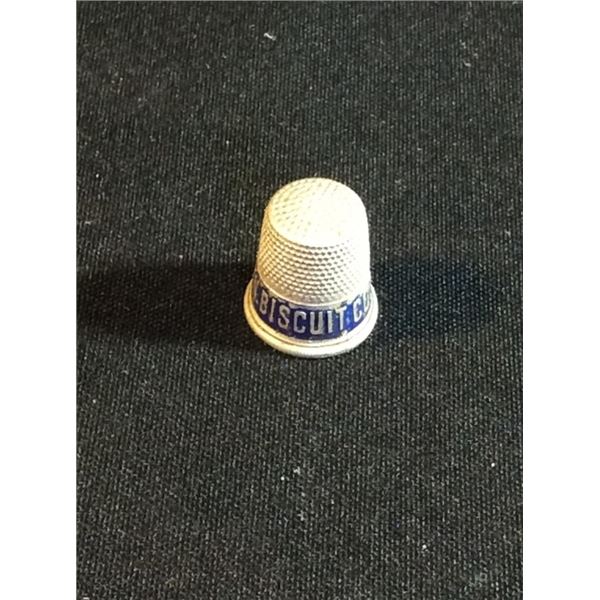 Advertising thimble for snow white bakeries