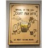 Image 1 : "The Mean Bean" wooden coffee shop sign from the Blockbuster partial animated movie - approx. 23 1/2