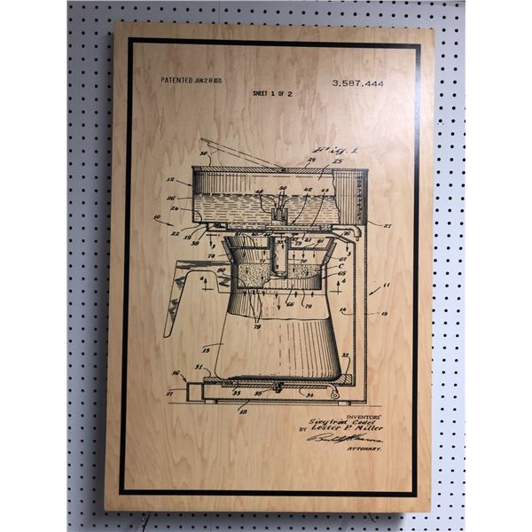 "The Mean Bean" wooden coffee shop sign from the Blockbuster partial animated movie - approx. 23 1/2